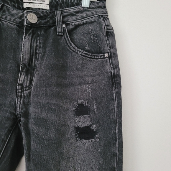 One Teaspoon High Waist Freebirds Rigid Skinny leg cropped jeans Sz 26 - Picture 8 of 16